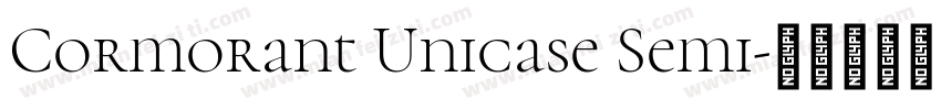 Cormorant Unicase Semi字体转换